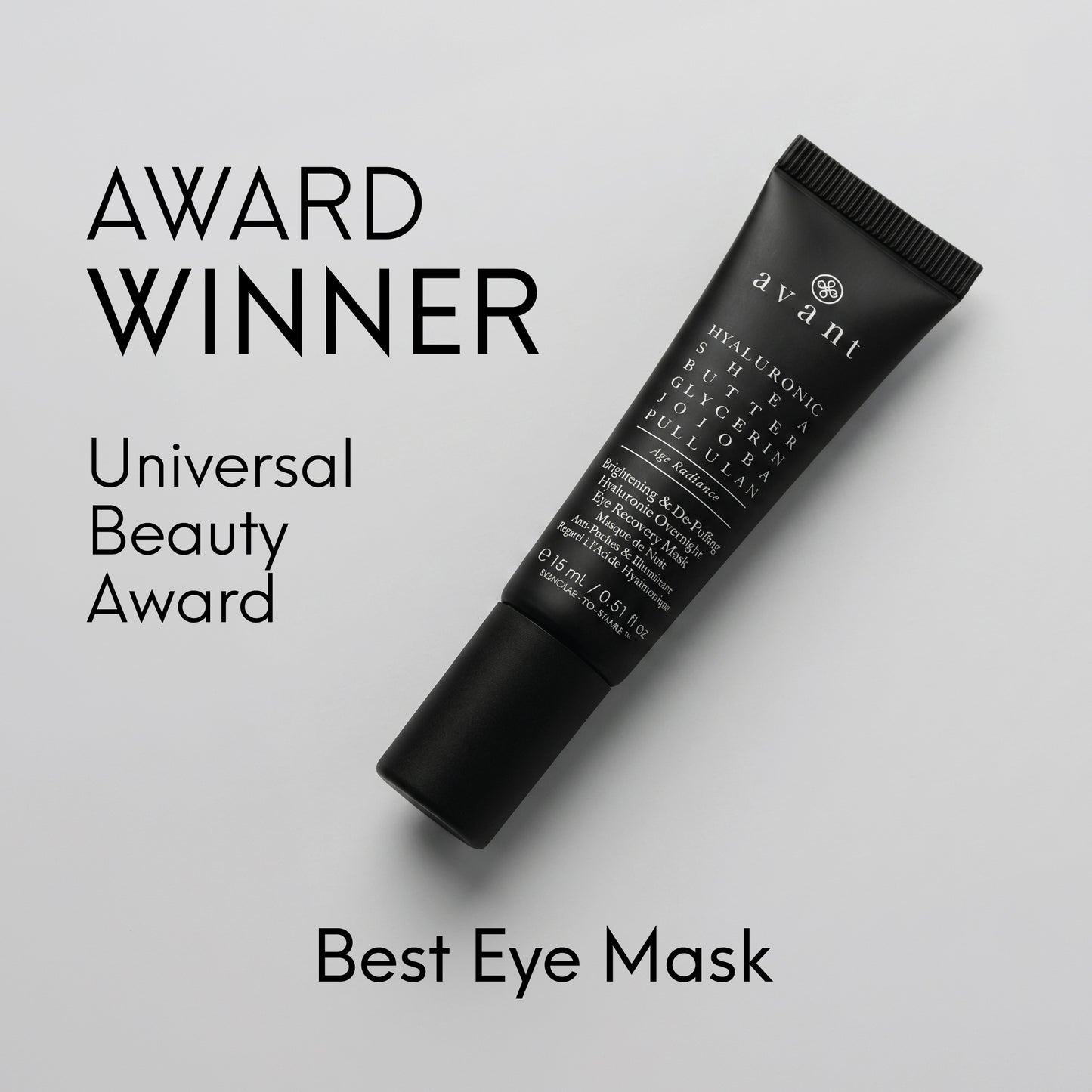 Brightening & De-Puffing Hyaluronic Overnight Eye Recovery Mask