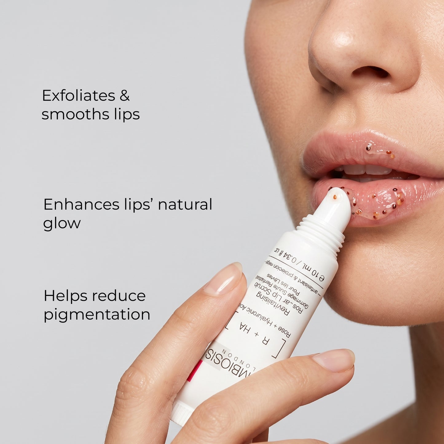 [Rose + Hyaluronic Acid] - Revitalising Sugar Lip Scrub