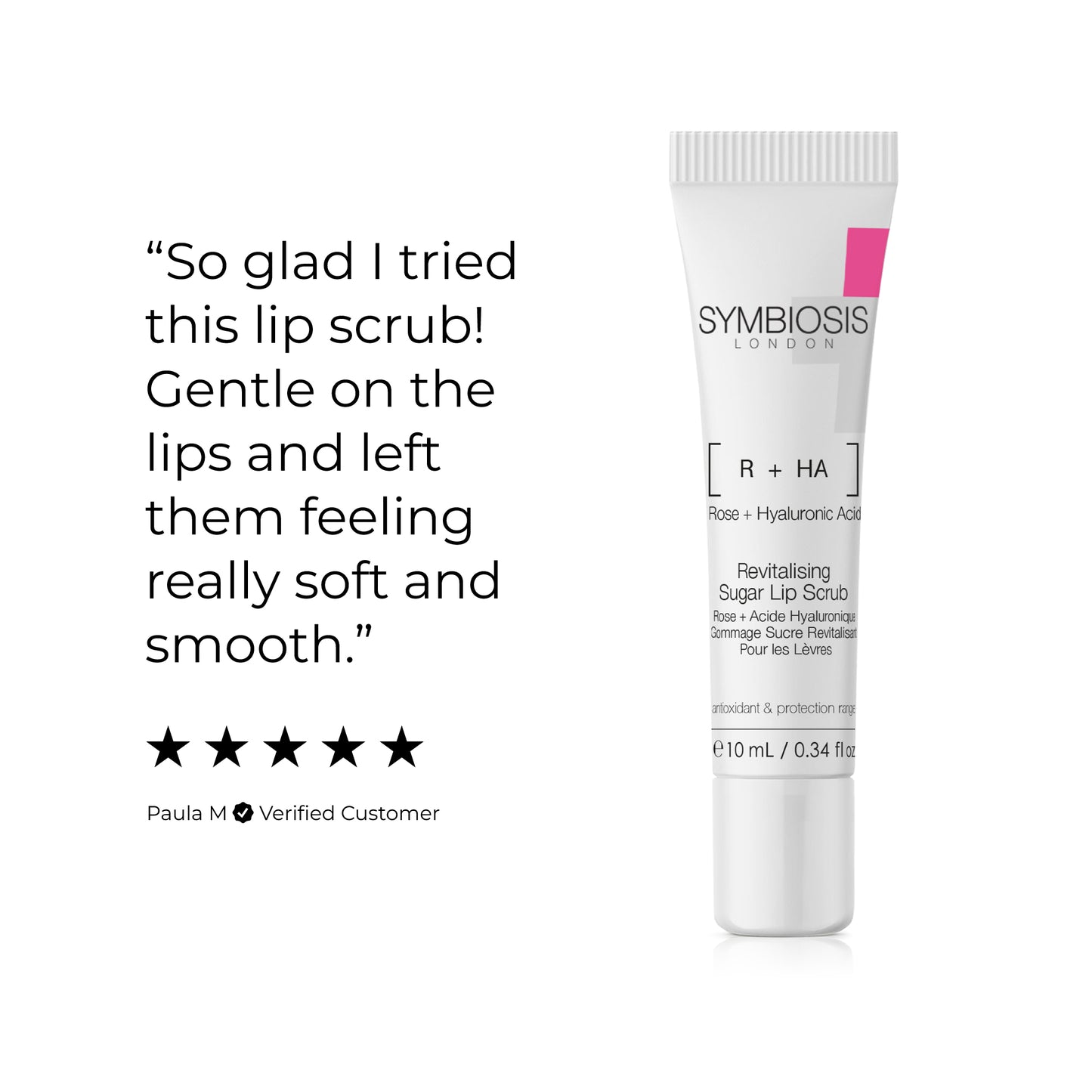 [Rose + Hyaluronic Acid] - Revitalising Sugar Lip Scrub