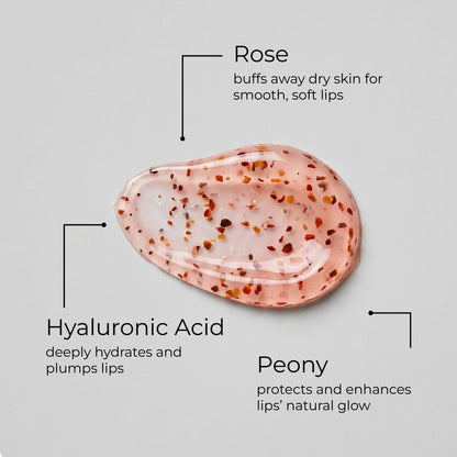 [Rose + Hyaluronic Acid] - Revitalising Sugar Lip Scrub